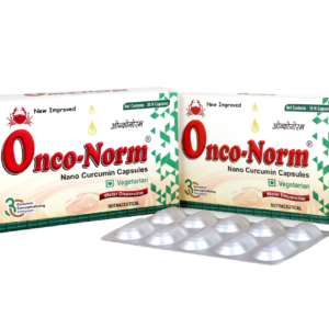 Onco-Norm Cancer Care Capsules Contains All Natural Nano Curcumin | 100% Water Soluble